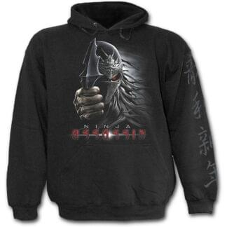 ninja assassin svart hettegenser til barn T075K301