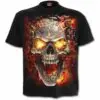 skull blast svart t-skjorte til barn T152K101