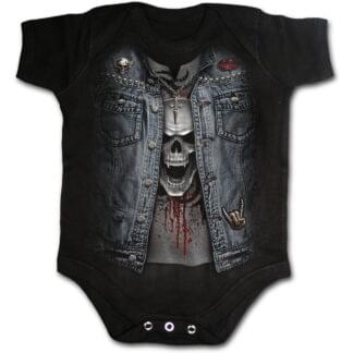 trash metal svart body til baby W024K002