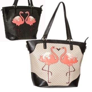 blair stor veske med flamingo motiv BG7137
