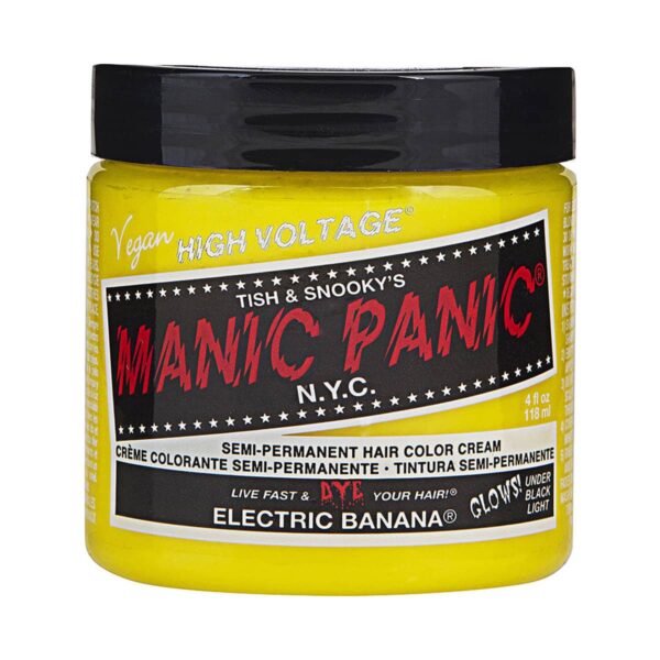 manic panic classic high voltage gul uv hårfarge 118ml electric banana pot 36985