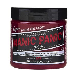 manic panic classic high voltage rød hårfarge 118ml pillarbox red pot 54504