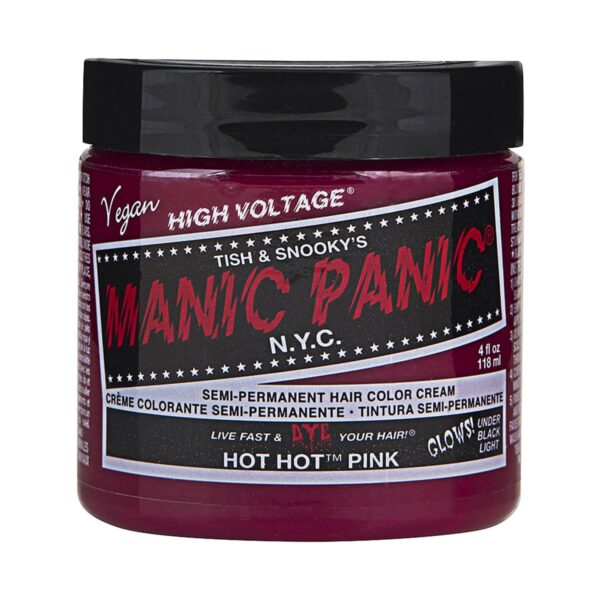 manic panic classic high voltage rosa uv hårfarge 118ml hot hot pink pot 70424