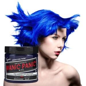 manic panic classic high voltage blå hårfarge 118ml shocking blue model pot 70431