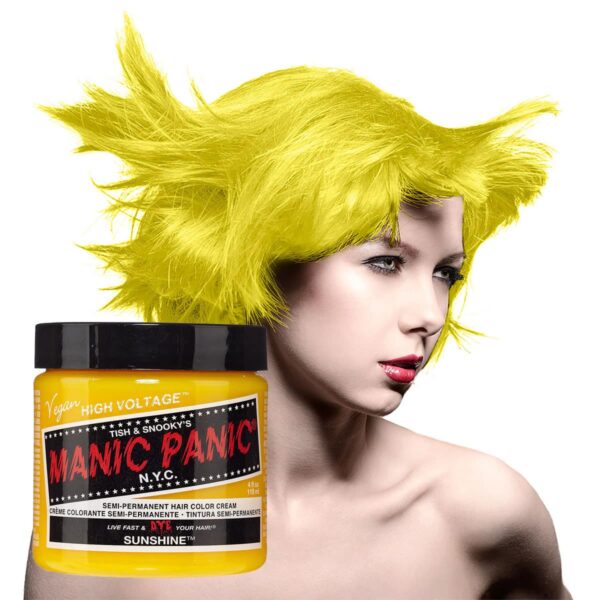 manic panic classic high voltage gul hårfarge 118ml sunshine model pot 70433