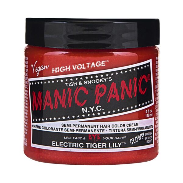 manic panic classic high voltage oransje hårfarge 118ml electric tiger lily pot 70434