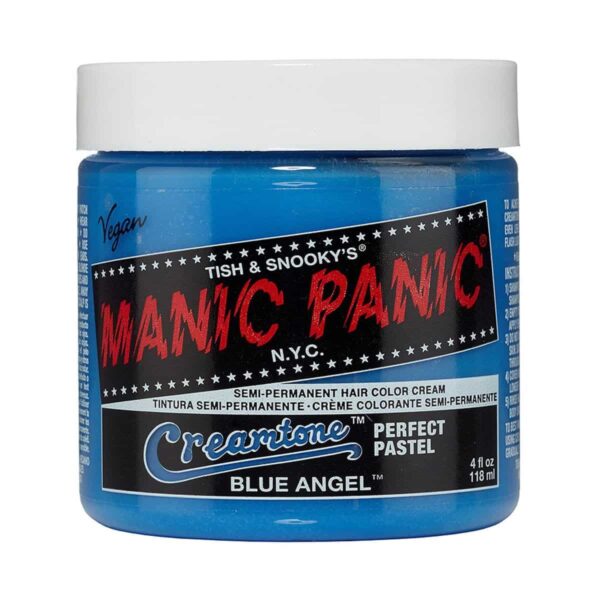 manic panic creamtones blå pastel hårfarge 118 ml blue angel pot 70487