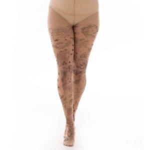 pamela mann tattoo hearts nude strømpebukser TS6461