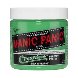 manic panic creamtones grønn pastell hårfarge 118 ml sea nymph pot 70485