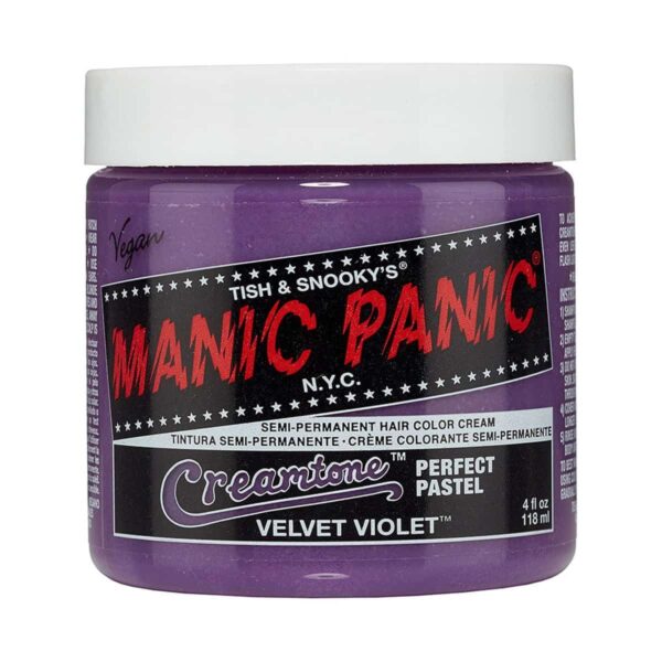 manic panic creamtones lilla pastell harfarge 118 ml velvet violet pot 70486
