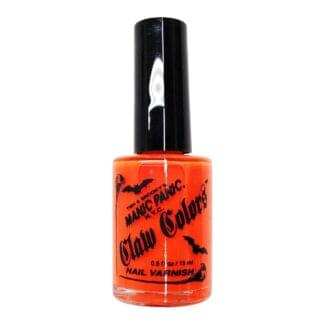 oransje uv neglelakk manic panic claw color electric lava 9055