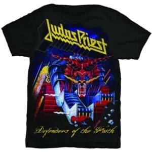 judas priest defenders of the faith svart t-skjorte til herre JPTEE03MB