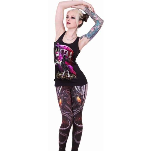 metallicorn svart razor back singlet F054G058