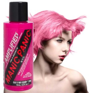 manic panic amplified rosa uv hårfarge 118ml cotton candy pink model bottle 70577