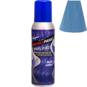 manic panic amplified spray blå hårfarge spray 100ml blue angel 70606