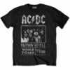 ac dc highway to hell world tour 1979 1980 svart t-skjorte til herre ACDCTTRTW01MB