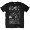 AC/DC Highway To Hell World Tour 1979/1980 t-skjorte til herre