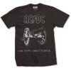 ac dc for those about to rock svart t-skjorte til herre ACDCTS06MB