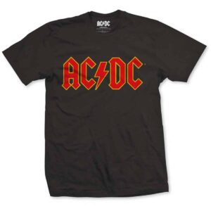 ac/dc logo svart t-skjorte til herre ACDCTSP02MB