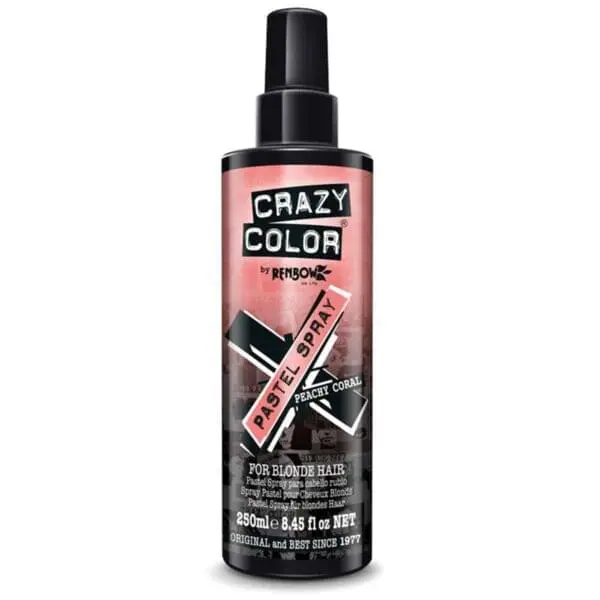 crazy color pastel spray oransje hårfarge spray peachy coral 002451