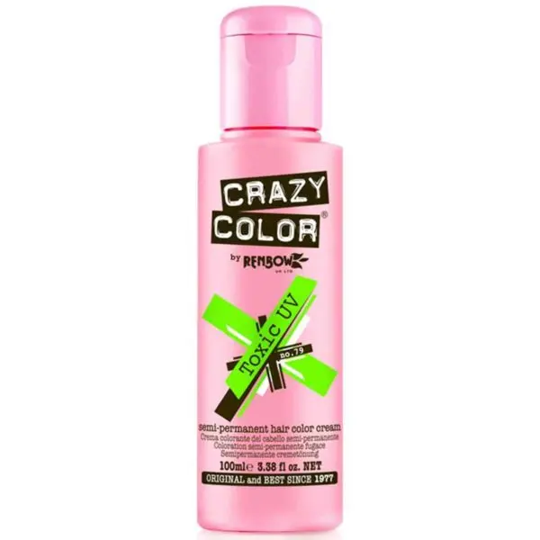 crazy color hårfarger neon grønn hårfarge toxic uv 002298