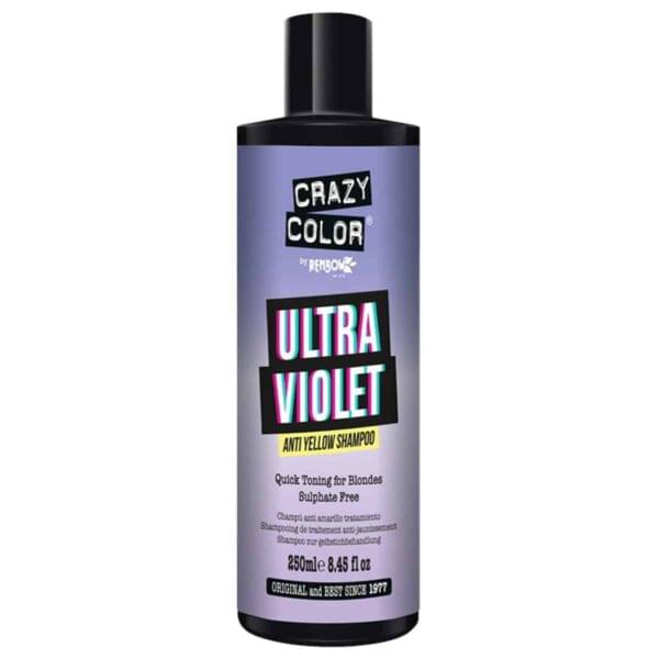 crazy color shampoo fjerner gulskjær ultra violet 002425