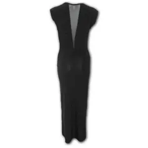 gothic elegance maxi kjole med dyp v utringning P001F122