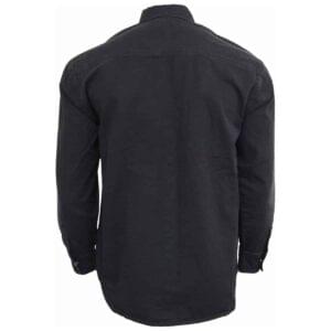 metal streetwear svart steinvasket skjorte P003M610