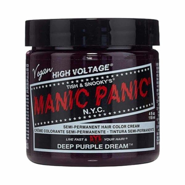 manic panic classic high voltage lilla hårfarge 118ml deep purple dream pot 6006