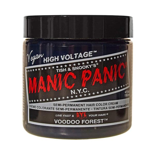 manic panic classic high voltage blågrønn hårfarge 118ml voodoo forest pot 6007