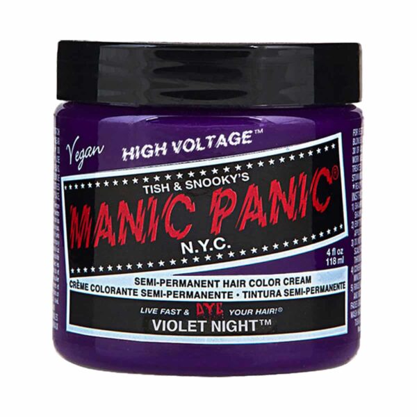 manic panic classic high voltage lilla hårfarge 118ml violet night pot 70438