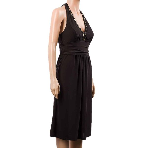 halterneck kjole knelengde svart avon ltd F5916900