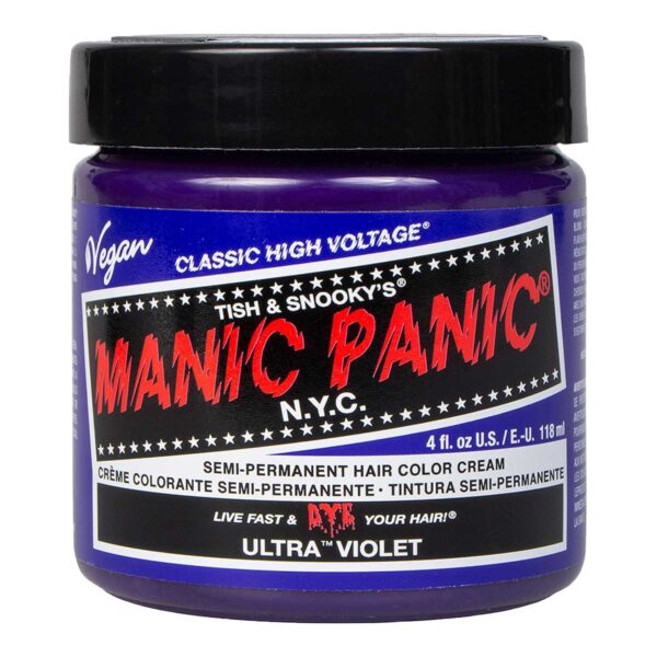 manic panic classic high voltage blå hårfarge 118ml ultra violet pot 70435