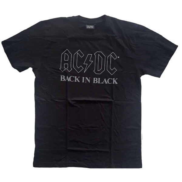 Back In Black t-skjorte fra AC/DC BIB ACDCTS82MB