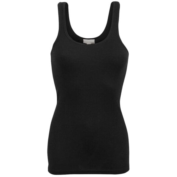 Svart singlet til dame