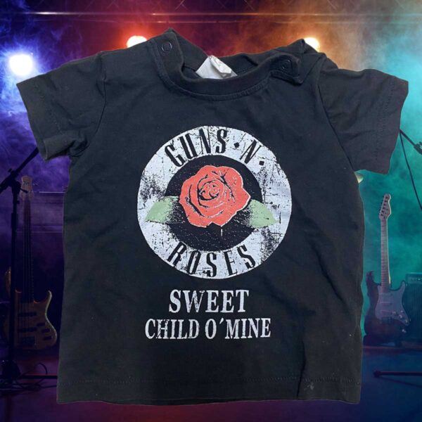 Facebook Giveaway Guns N Roses Appetite For destruction t-skjorte til baby GNR