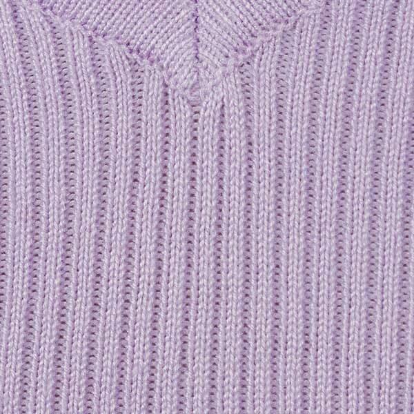 bodycon ribbestrikket maxikjole lavendel LDRE0640LILMG