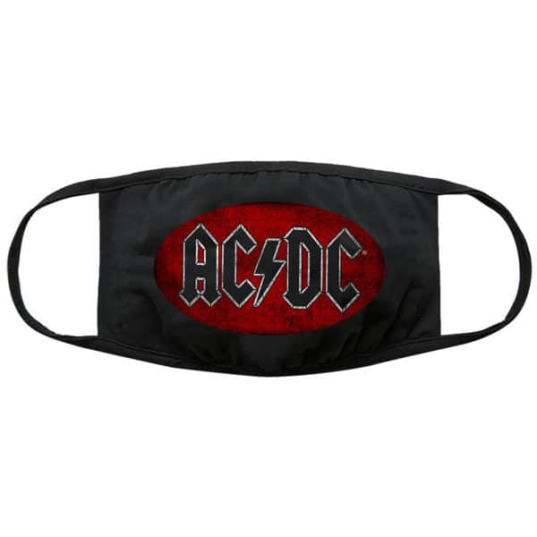 AC/DC munnbind merchandise Oval Logo Vintage ACDCMASK05B