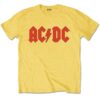AC/DC t-skjorte barn kul gul rød logo merchandise ACDCTS02BY