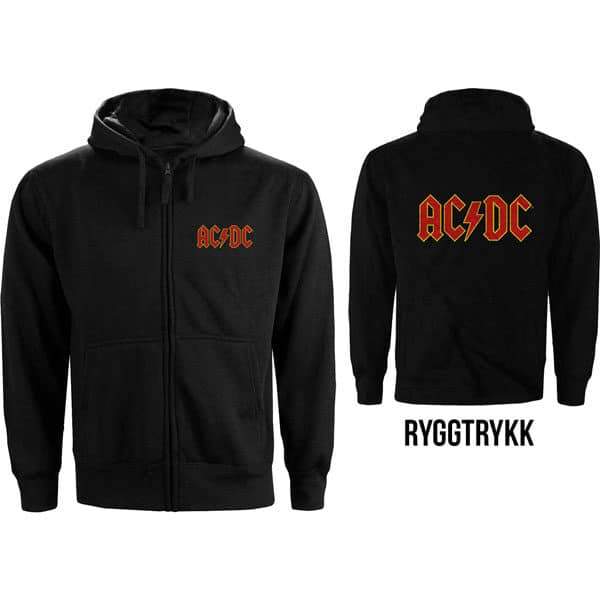 AC/DC hettejakke til herre logo ACDCZHD05MB