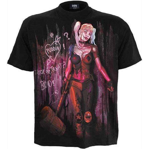 harley quinn t-skjorte trick or treat fra spiral direct G437M121