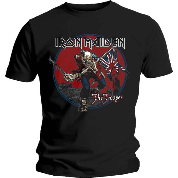Iron Maiden Trooper Red Sky kul t-skjorte IMTEE71MB