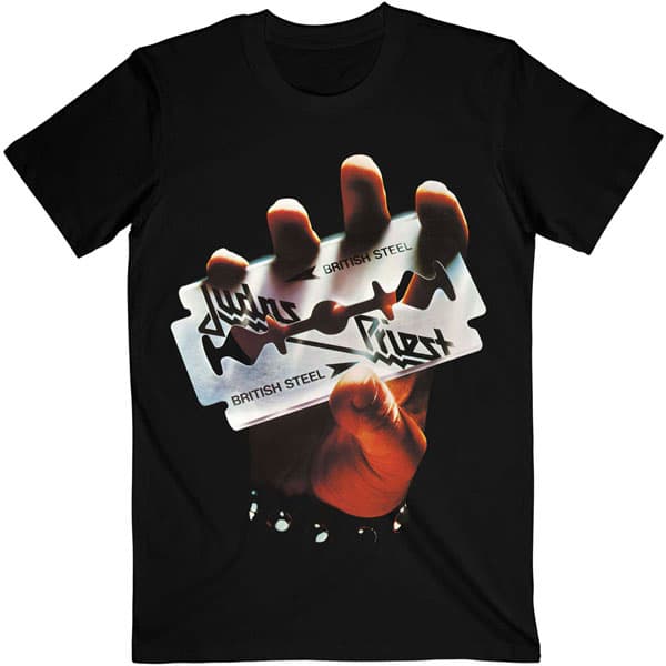 Judas Priest British Steel 1980 Album t-skjorte merchandise JPTEE01MB