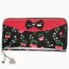 Banned New Romantics retro kirsebær lommebok WT1462RED/BLK