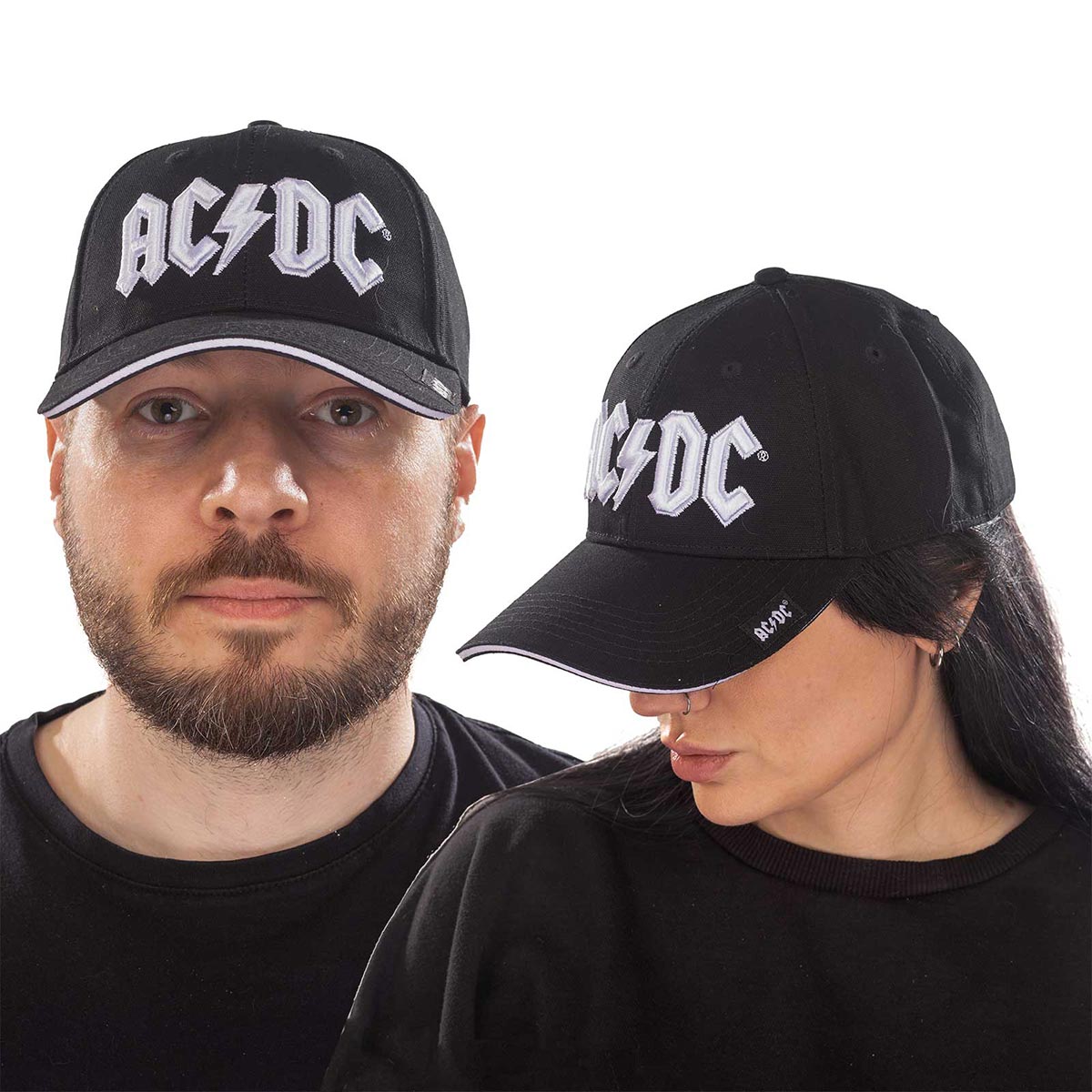 AC/DC svart caps med hvit logo | RiffRaff.no
