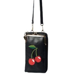 Mobilveske med lommebok Cherry Pie svart BG34371BLK