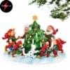 Pobra Nisser danser rundt juletre 12x19cm 6441