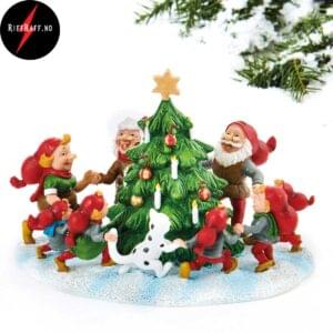 Pobra Nisser danser rundt juletre 12x19cm 6441
