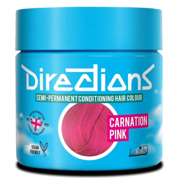 Directions Carnation Pink semi permanent hårfarge La Riche 100ml RiffRaff.no