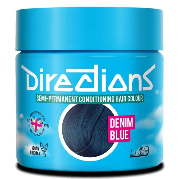 Directions Denim Blue semi permanent hårfarge La Riche 100ml RiffRaff.no